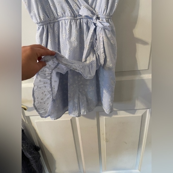 Wild Fable Light Blue Eyelet Romper - Picture 3 of 3